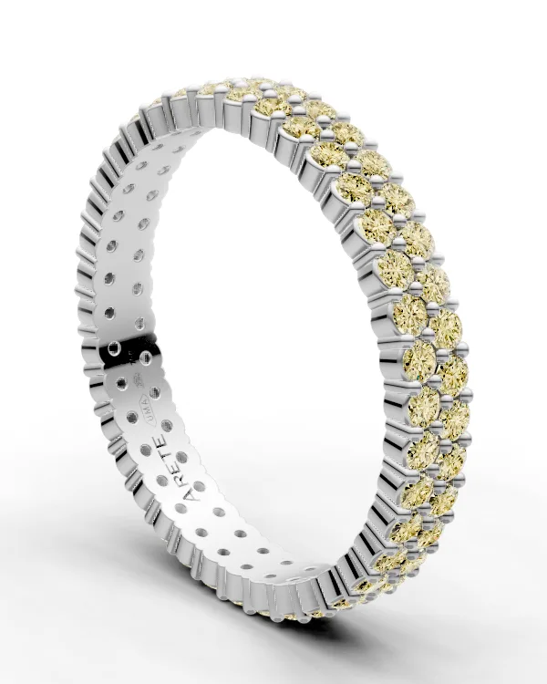 Two-Row Shared-Claw Eternity