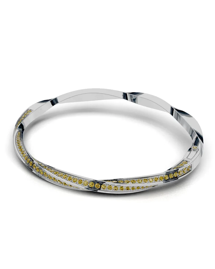 Twist Pavé Bangle