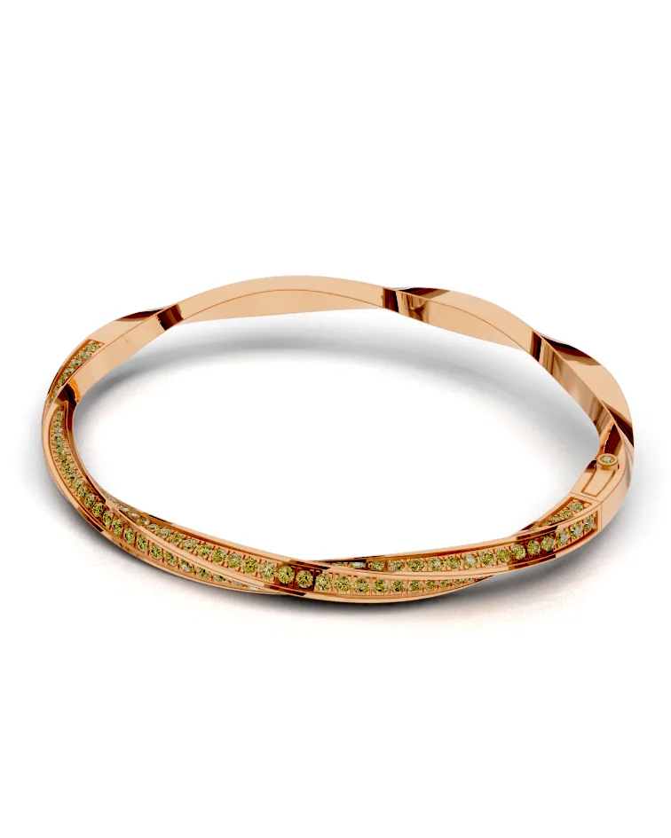 Twist Pavé Bangle