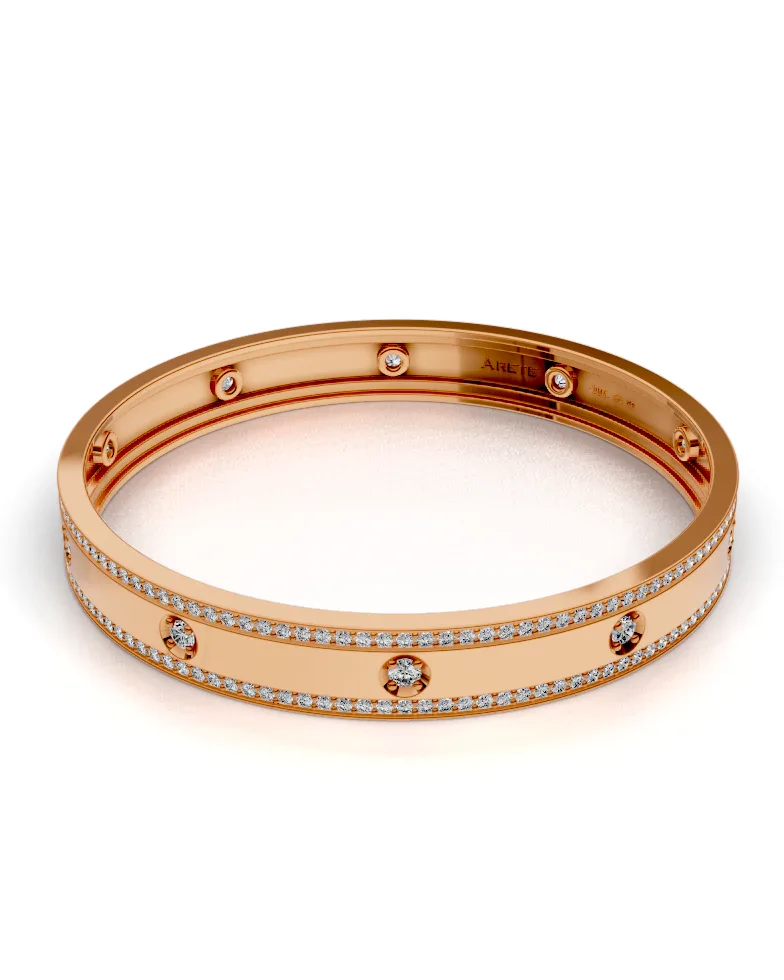 Wide Pavé Bangle