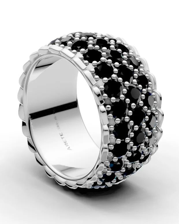 Three Row Eternity Band