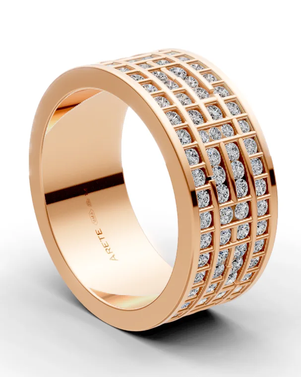 Grid Eternity Band