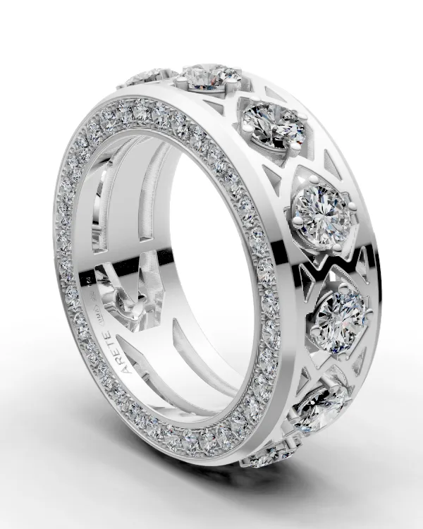 Chevron Eternity Band