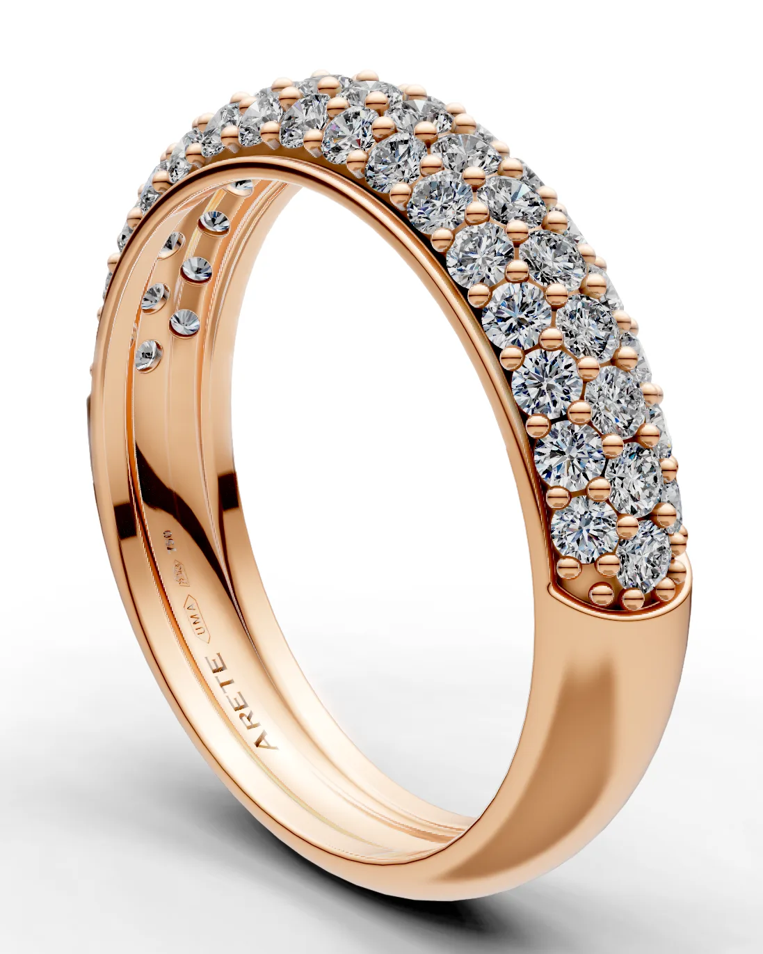 Pavé Half-Eternity Band