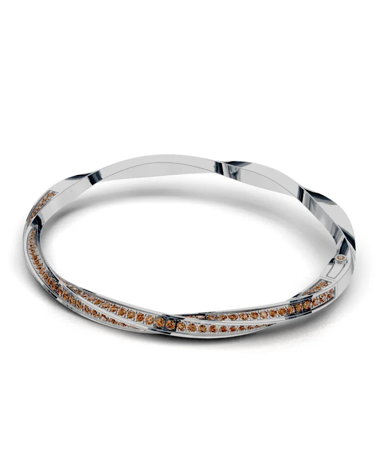 Twist Pavé Bangle
