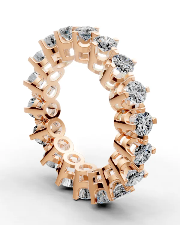 Bracket-Prong Eternity Band