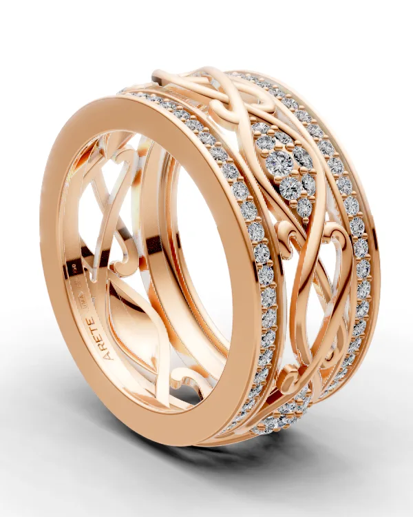 Vine Openwork Eternity Band