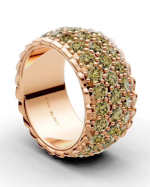 Three Row Eternity Band
