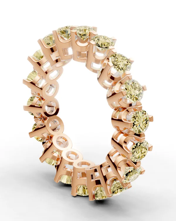 Bracket-Prong Eternity Band