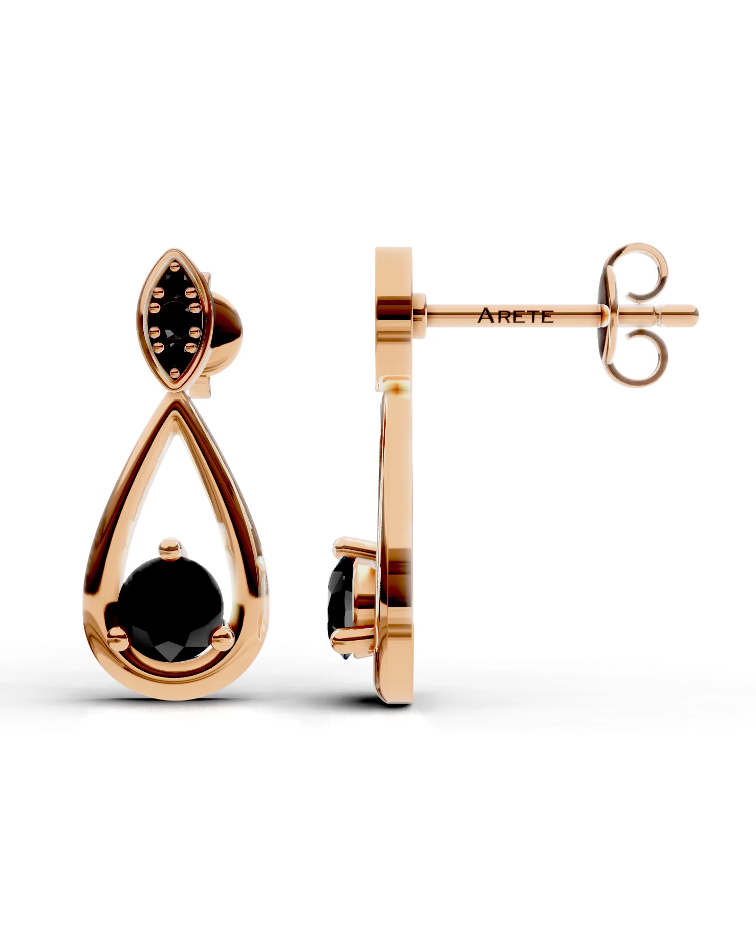 Cushion-Frame Halo Drop Earrings