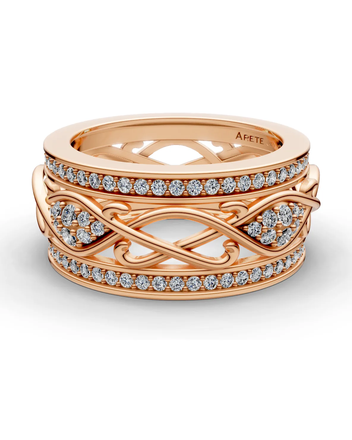 Vine Openwork Eternity Band