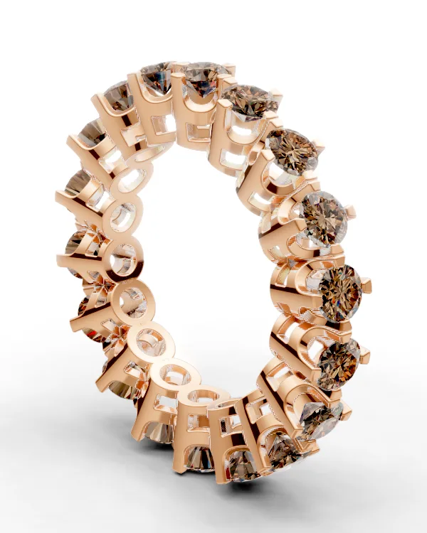 Bracket-Prong Eternity Band