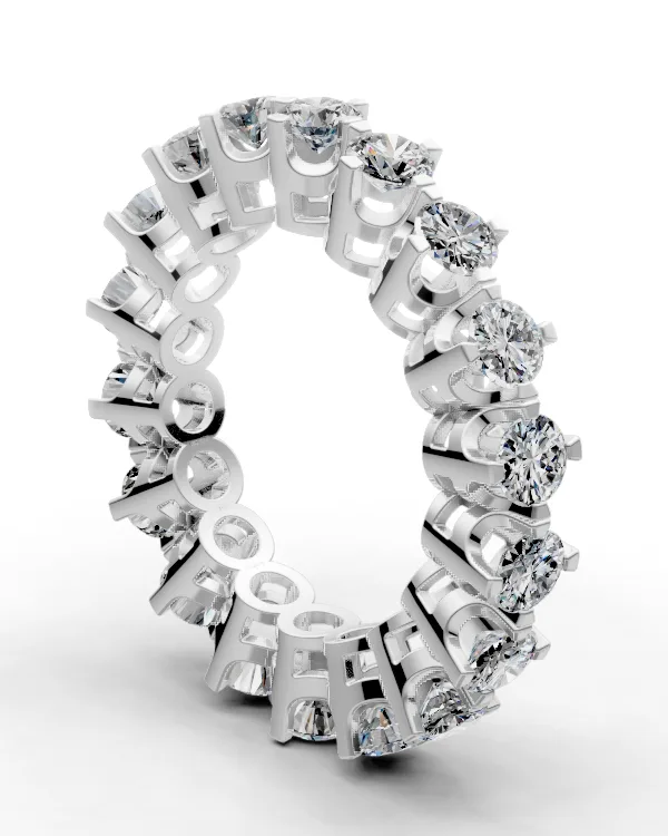 Bracket-Prong Eternity Band