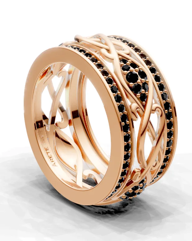 Vine Openwork Eternity Band