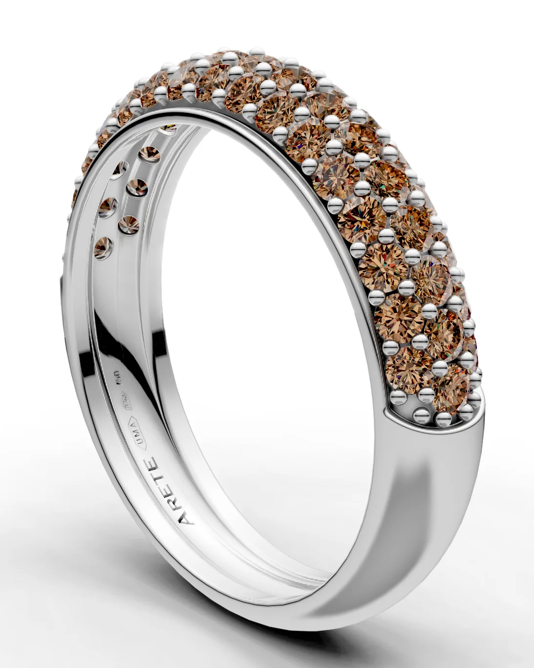 Pavé Half-Eternity Band