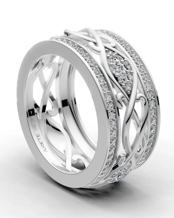 Vine Openwork Eternity Band