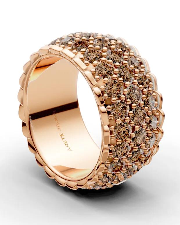 Three Row Eternity Band