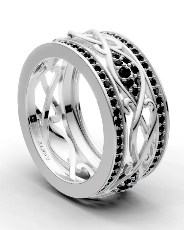 Vine Openwork Eternity Band