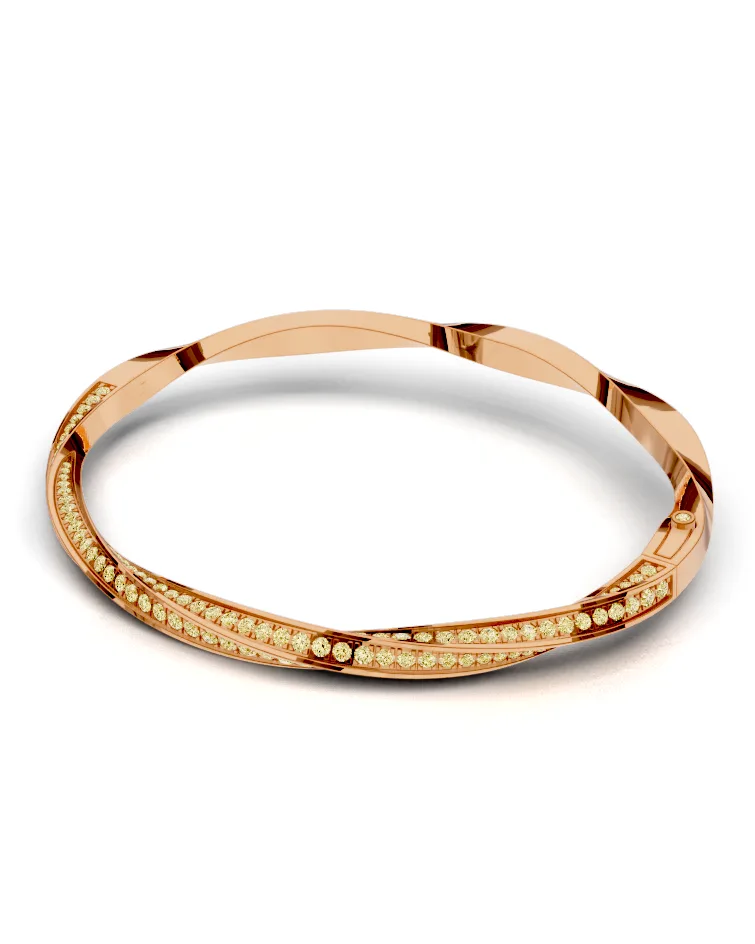 Twist Pavé Bangle