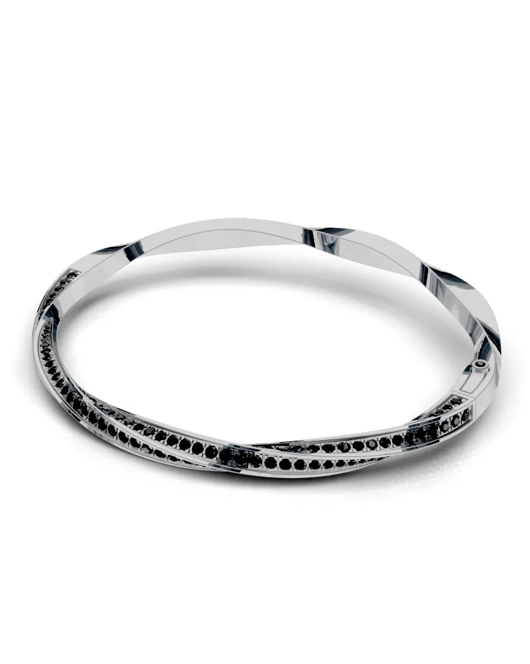 Twist Pavé Bangle