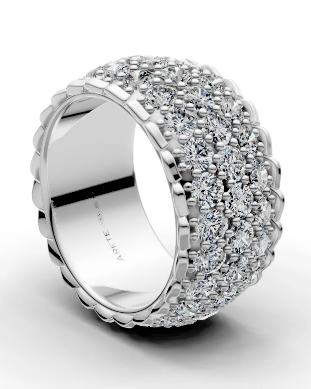 Three Row Eternity Band