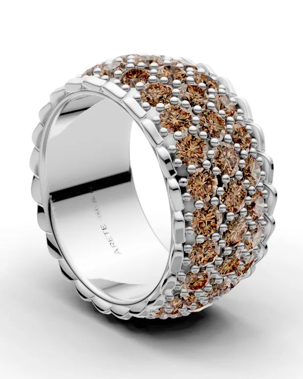 Three Row Eternity Band