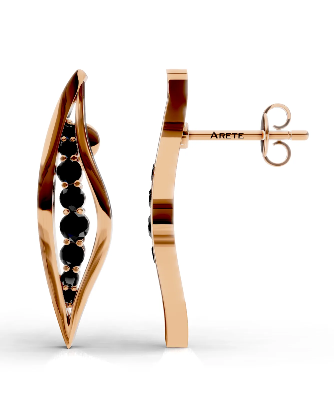 Marquise Openwork Studs