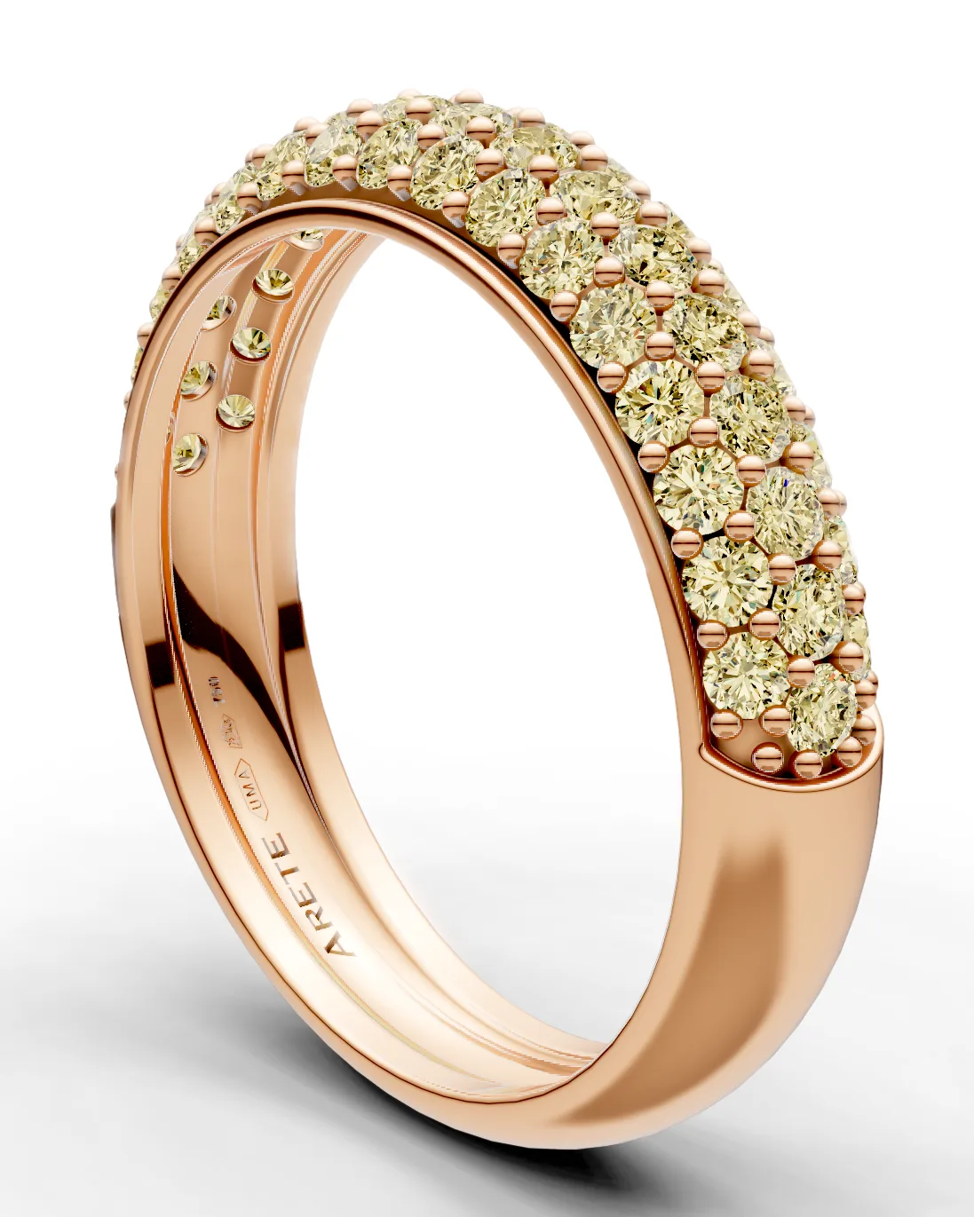 Pavé Half-Eternity Band