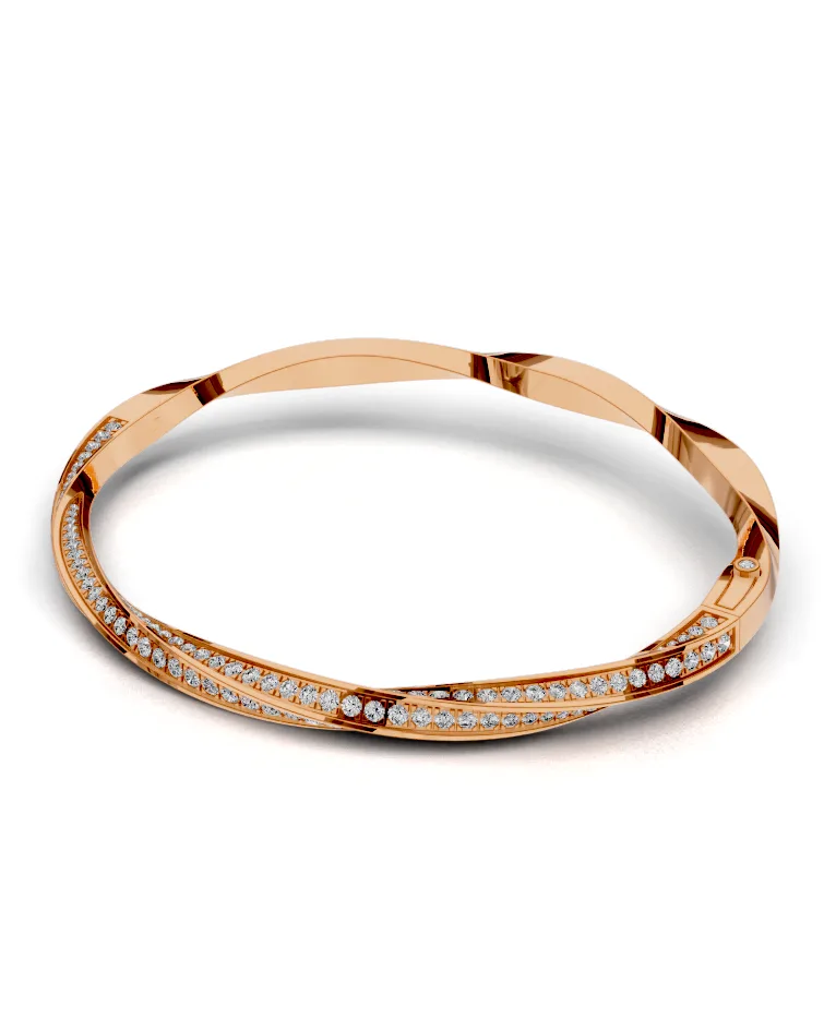 Twist Pavé Bangle