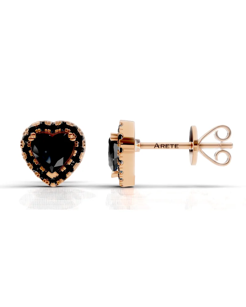 Heart Halo Studs