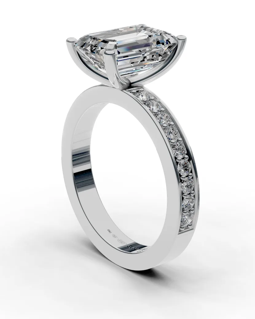 Emerald-Cut Solitaire
