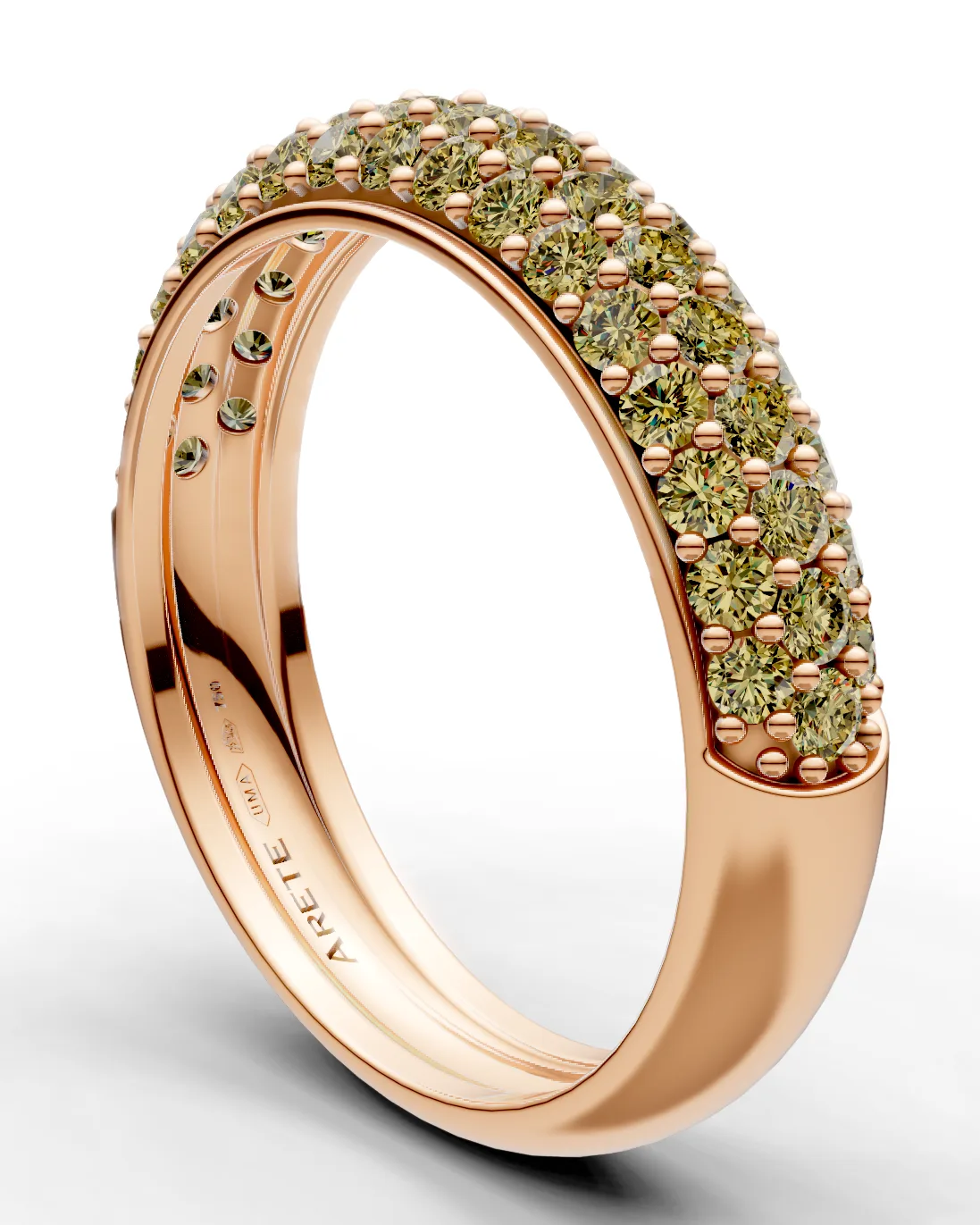 Pavé Half-Eternity Band