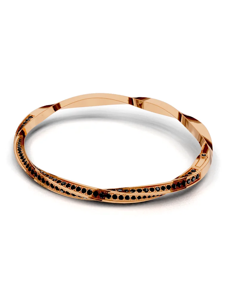 Twist Pavé Bangle