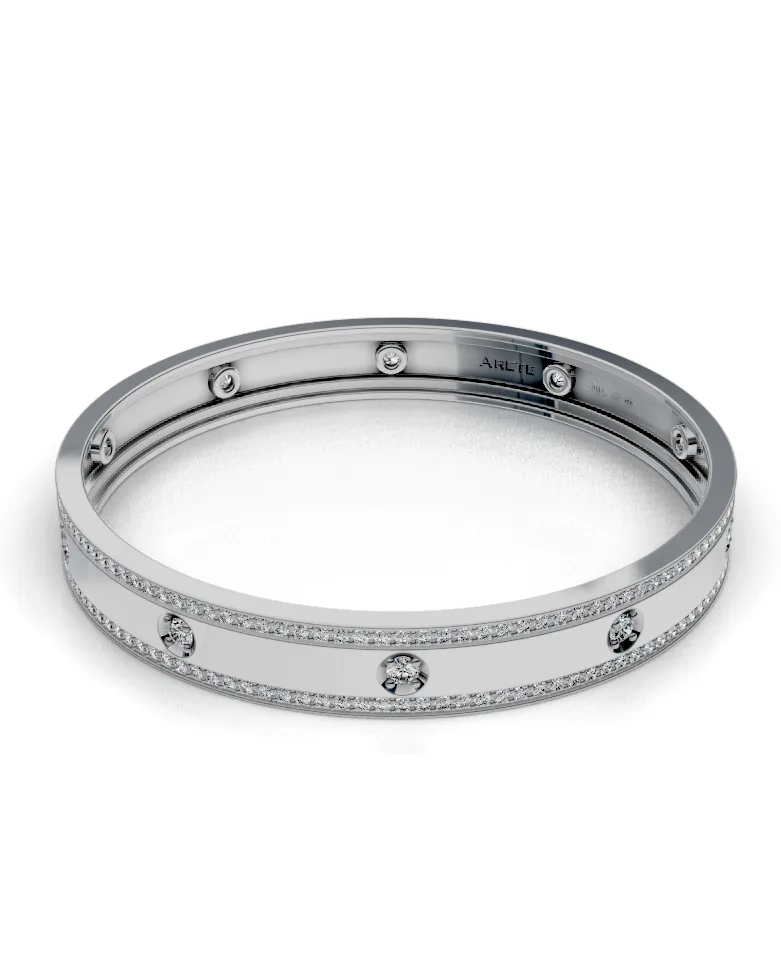Wide Pavé Bangle