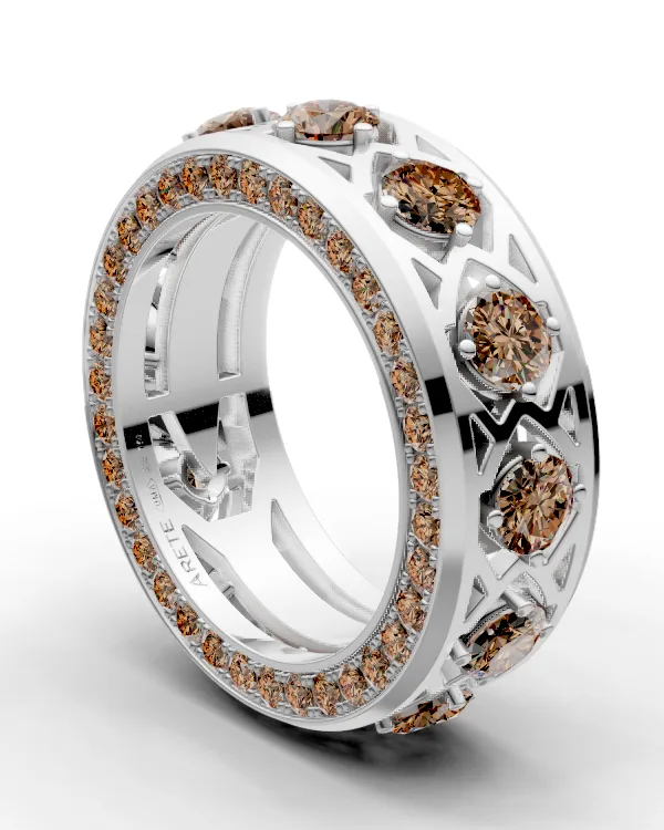 Chevron Eternity Band