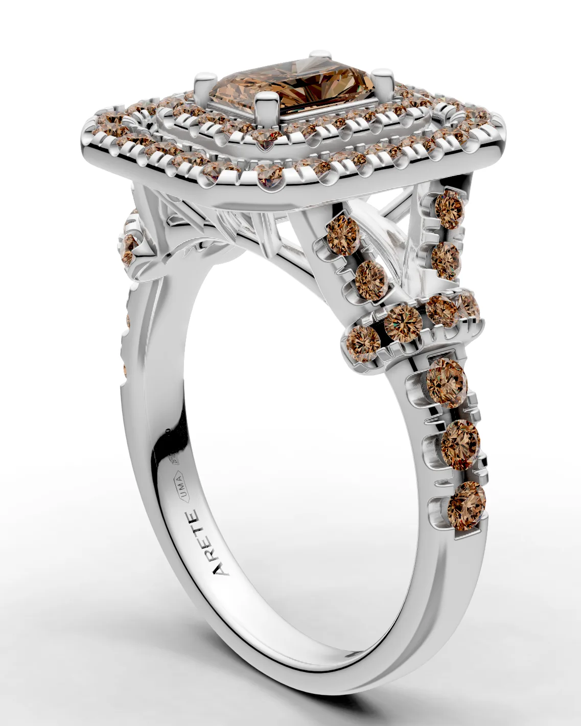 Pavé-Shank Solitaire