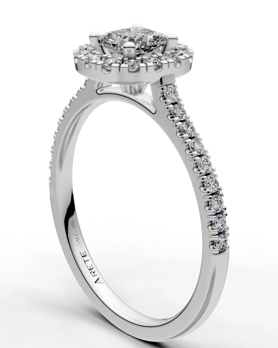 Cushion Halo Ring