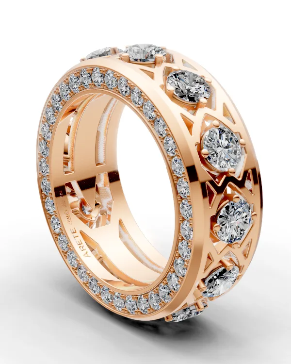Chevron Eternity Band