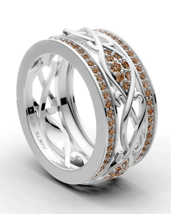 Vine Openwork Eternity Band