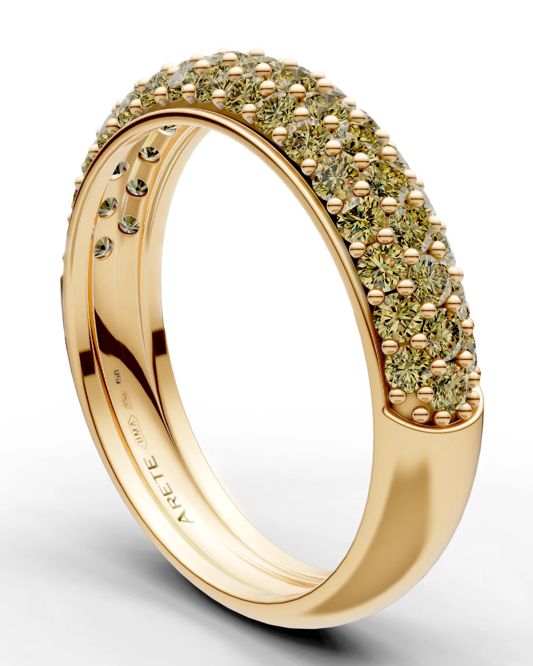 Pavé Half-Eternity Band