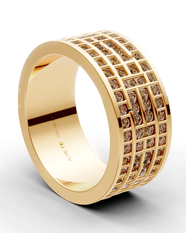 Grid Eternity Band