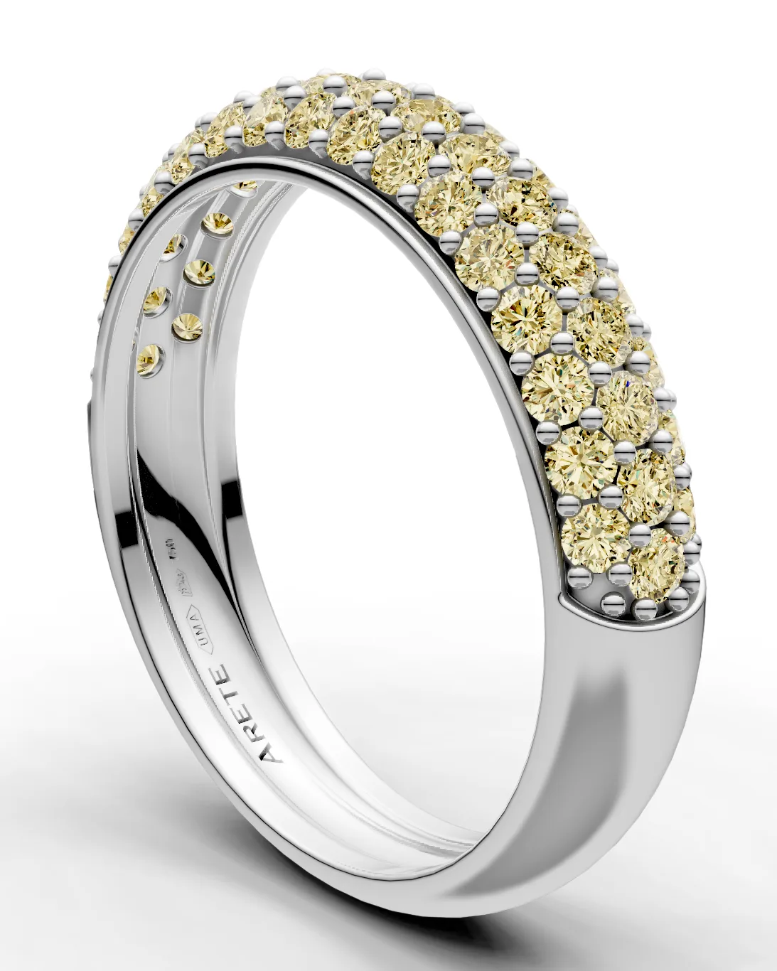 Pavé Half-Eternity Band