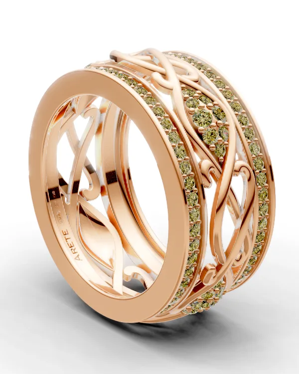 Vine Openwork Eternity Band