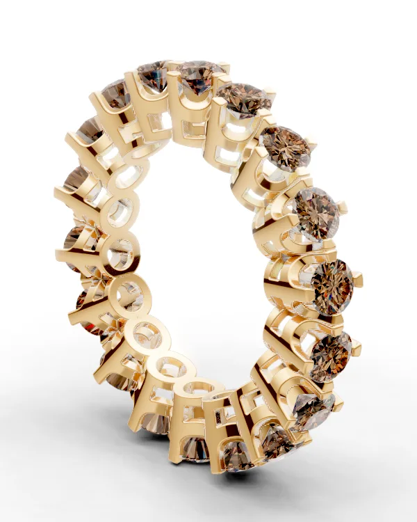 Bracket-Prong Eternity Band