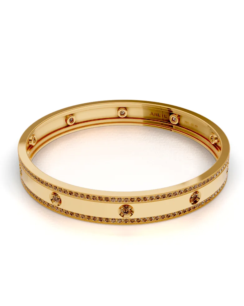 Wide Pavé Bangle