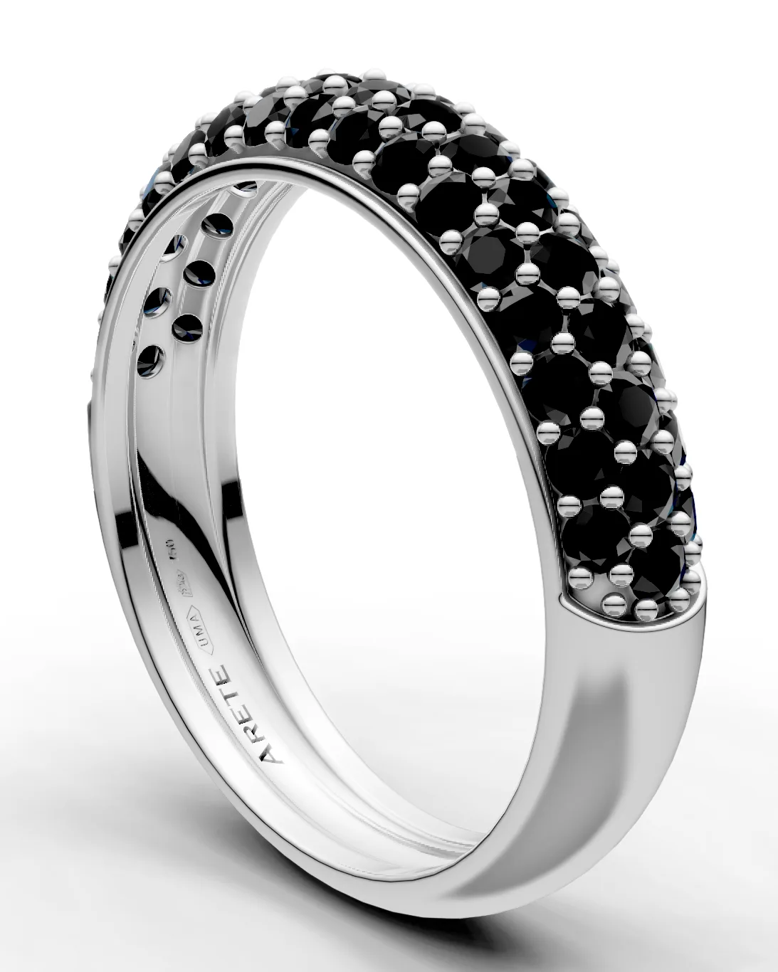 Pavé Half-Eternity Band