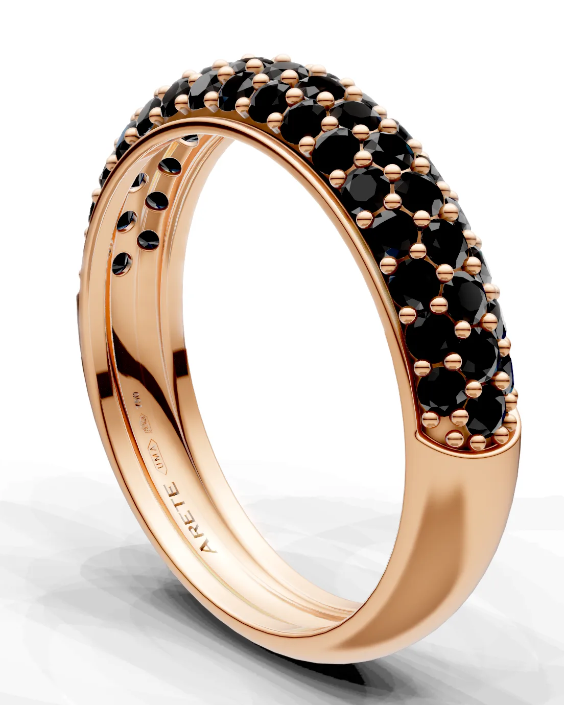 Pavé Half-Eternity Band