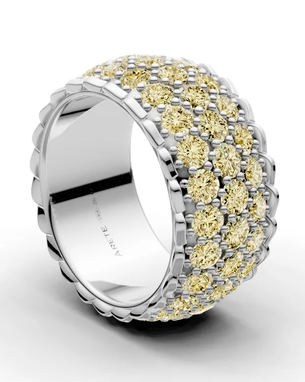 Three Row Eternity Band