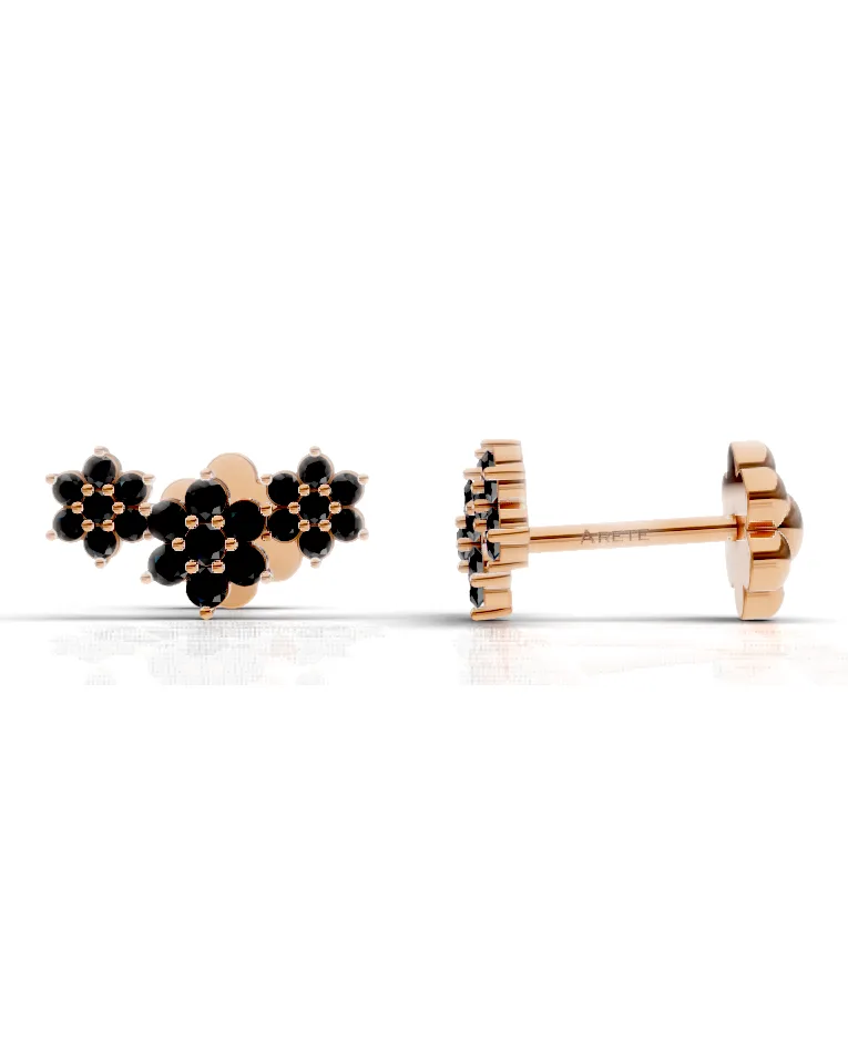 Triple-Flower Cluster Studs