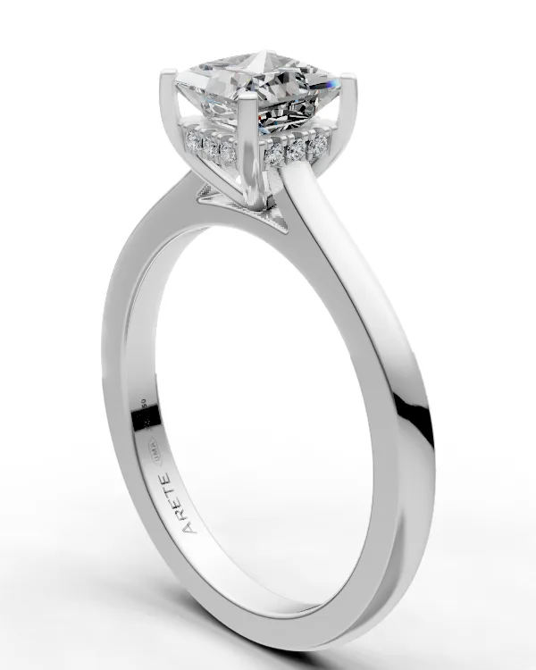 Hidden-Halo Princess Solitaire